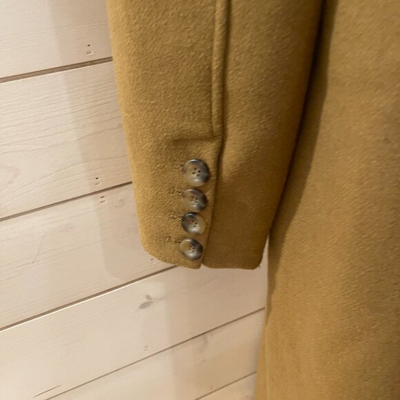 Free People Victoria Coat Wool Blend Camel Trench NWOT Oversized Size Small - Picture 13 of 14